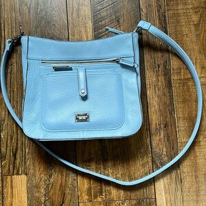 Blue Tignanello shoulder strap purse